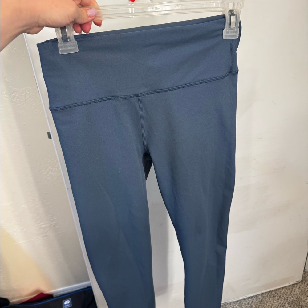Fabletics High-Rise Slate Blue Leggings